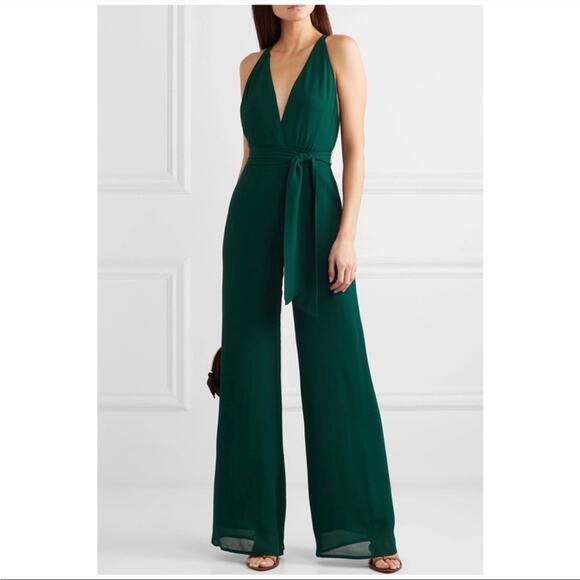 Reformation Sofi Wide Leg Jumpsuit - Emerald - size 2 - Picture 6 of 6
